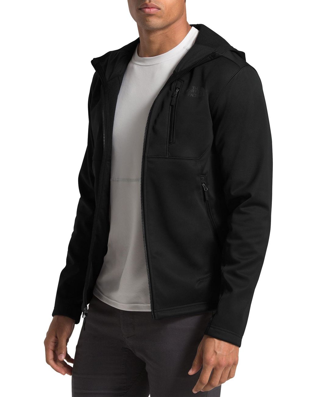 The North Face Apex Risor Hooded Soft Shell Jacket in Black for Men - Lyst