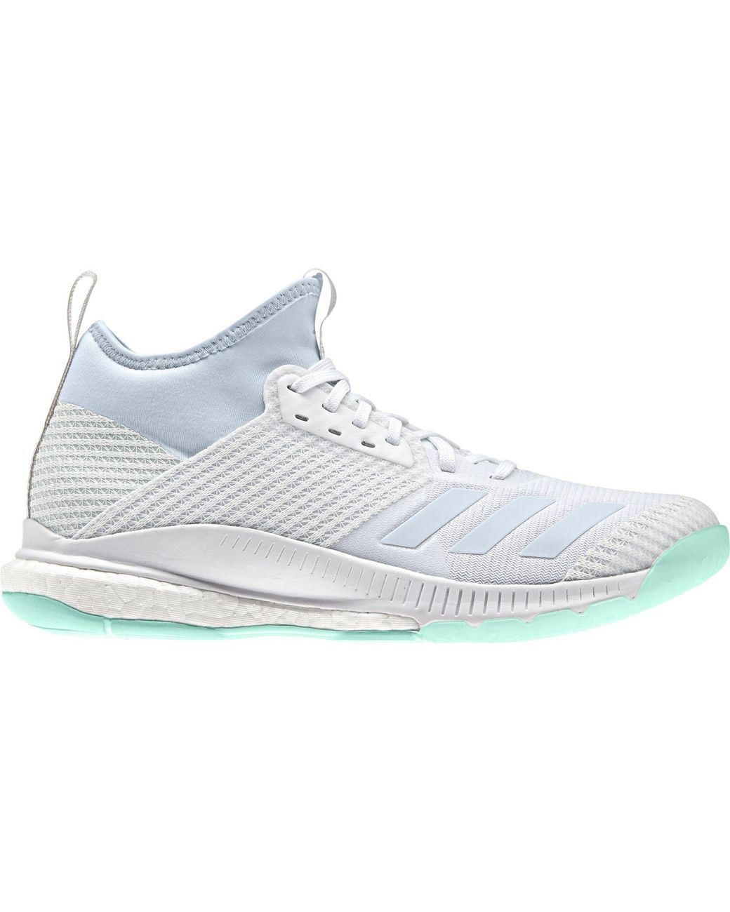 adidas Lace Crazyflight X Mid Volleyball Shoes in White/Mint (Green) | Lyst