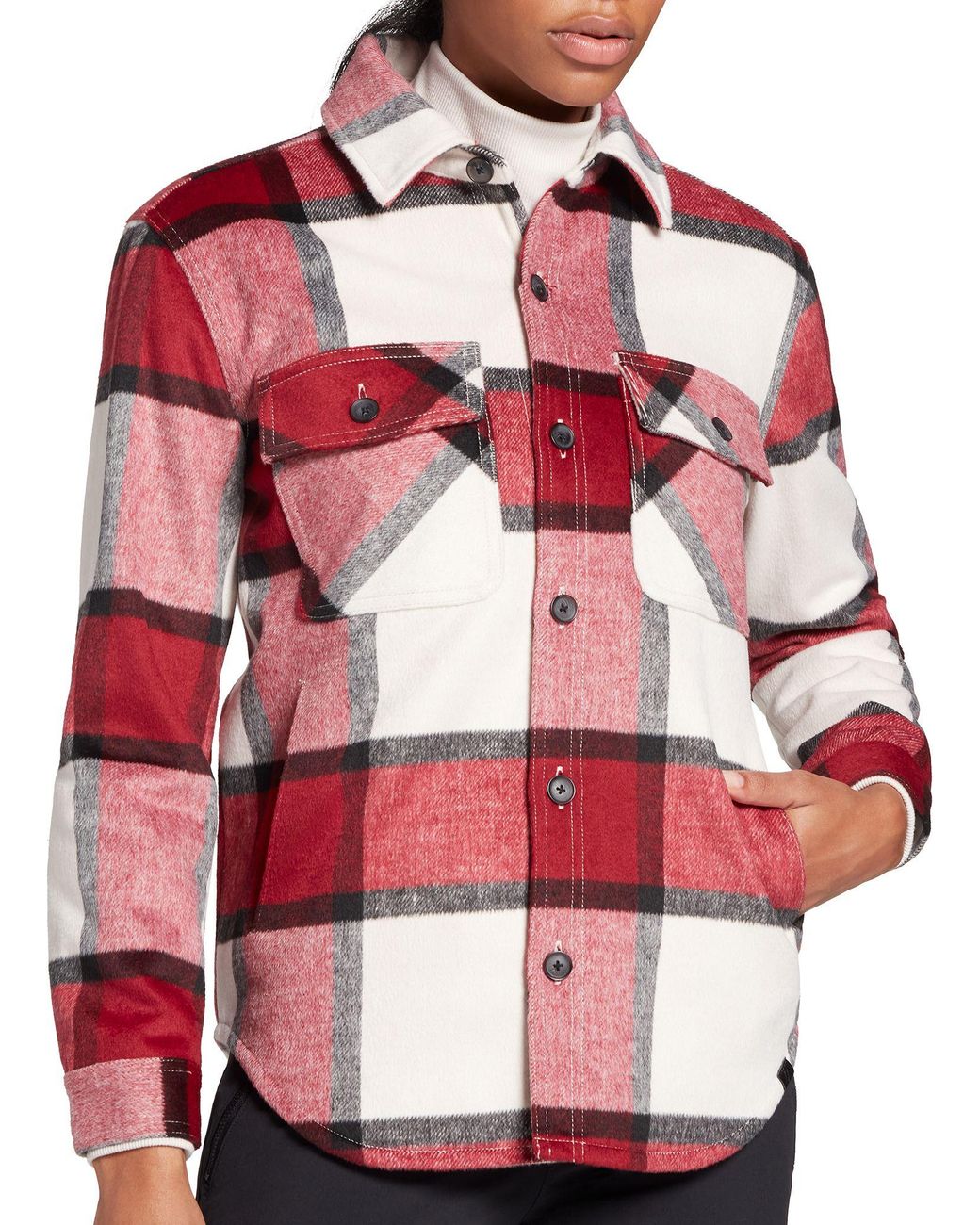 Alpine Design Aerial Trail Wool Shirt Jacket In Red Lyst