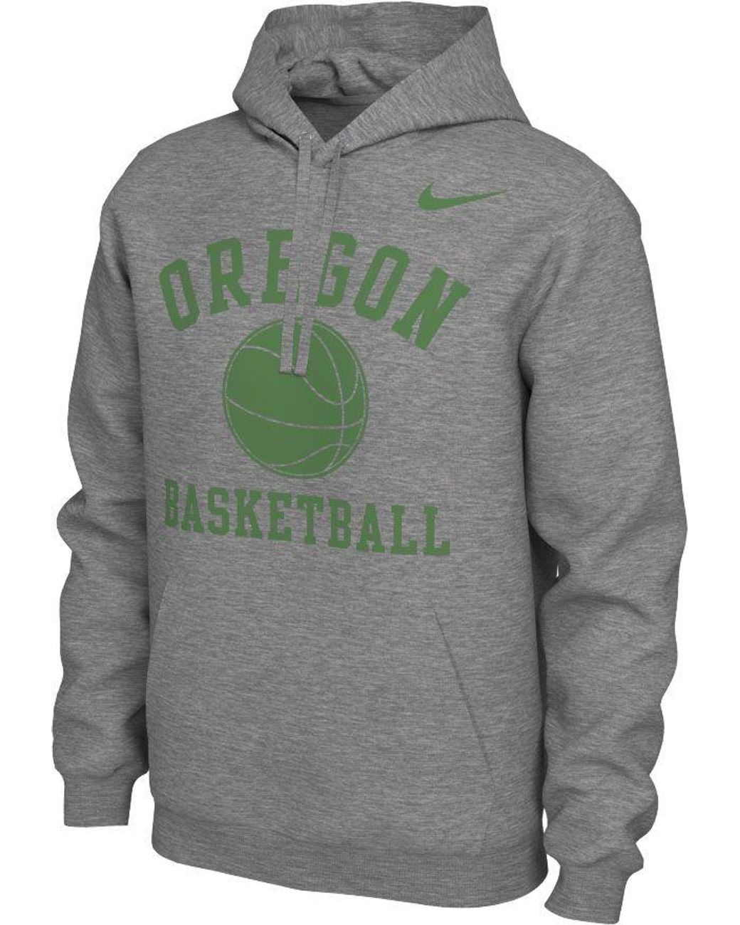 Nike Oregon Ducks Grey Pullover Basketball Hoodie in Gray for Men - Lyst