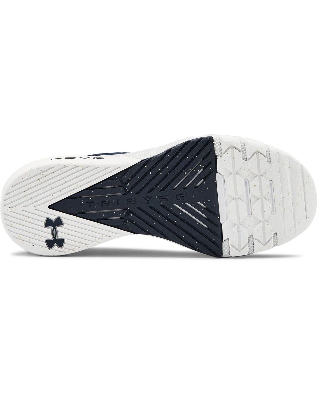 Under Armour Project Rock 2 Training Shoes in Navy/White/Gold (Blue) for  Men | Lyst