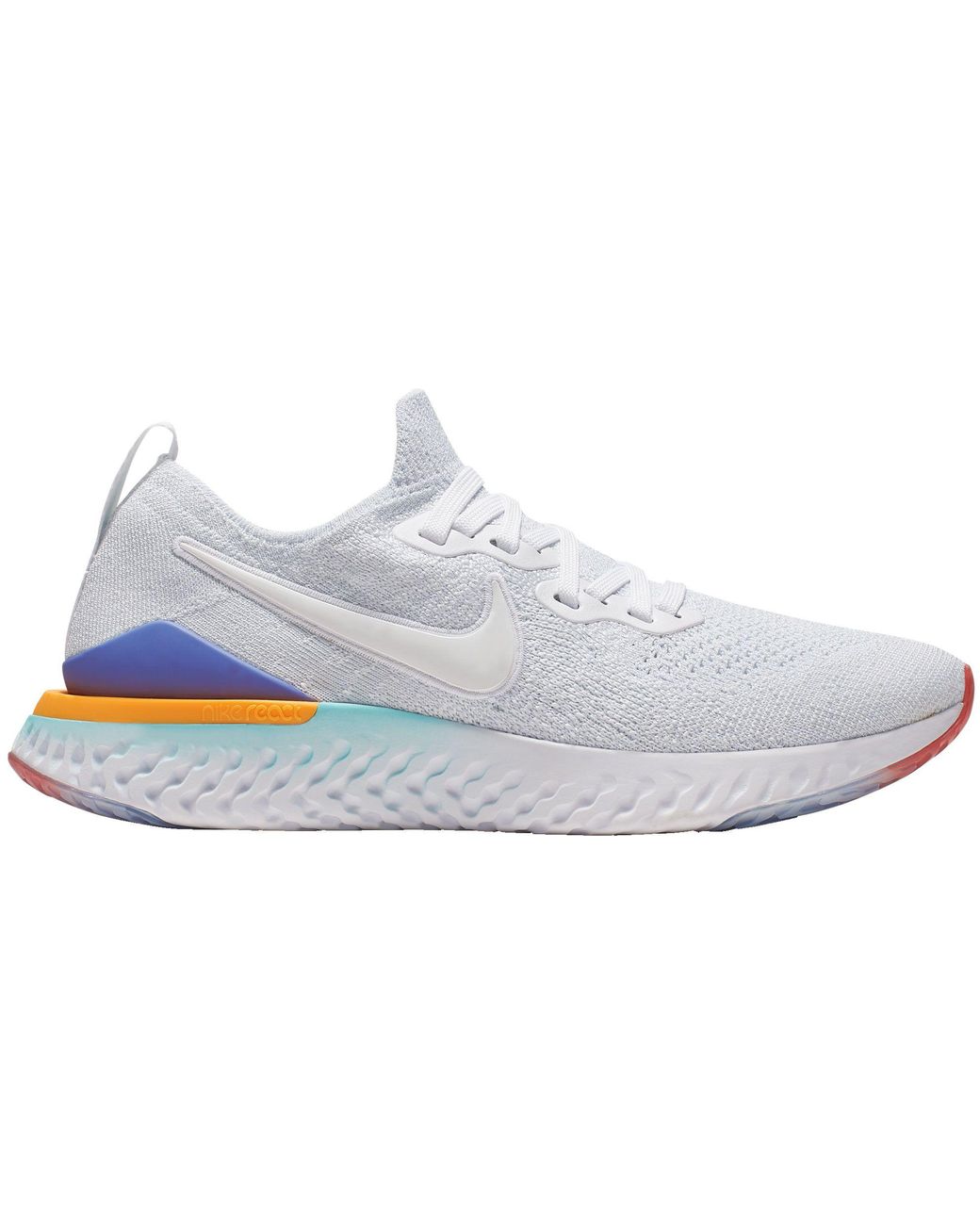 nike epic react flyknit 2 women's white