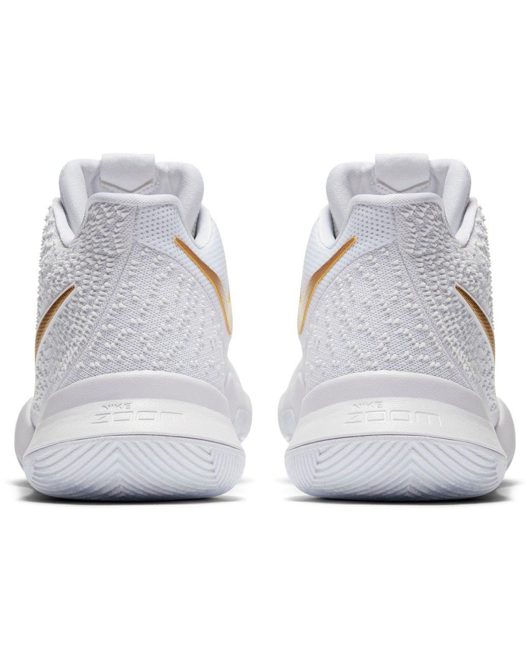 Nike Synthetic Kyrie 3 Basketball Shoes in White/Gold (White) for Men | Lyst