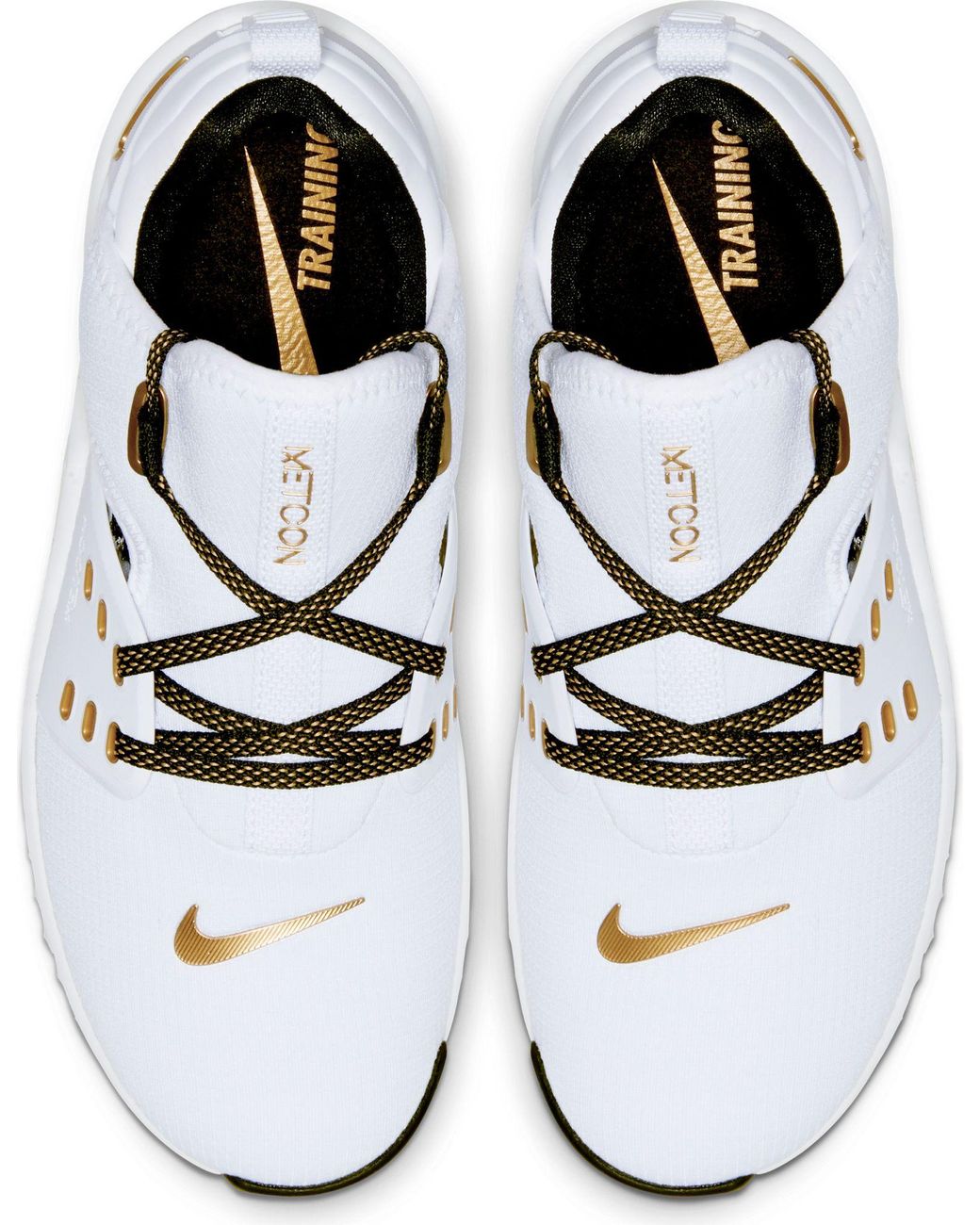 Nike Free X Metcon 2 Training Shoes in White/Metallic Gold/Black (Metallic)  | Lyst