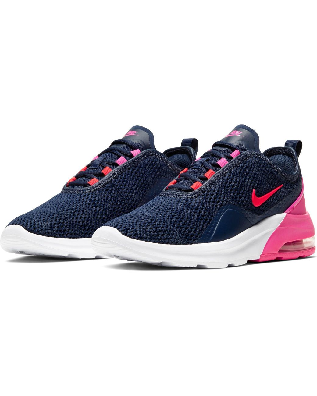 Nike Rubber Air Max Motion 2 Shoe (midnight Navy) in Navy/Pink/White (Blue)  | Lyst