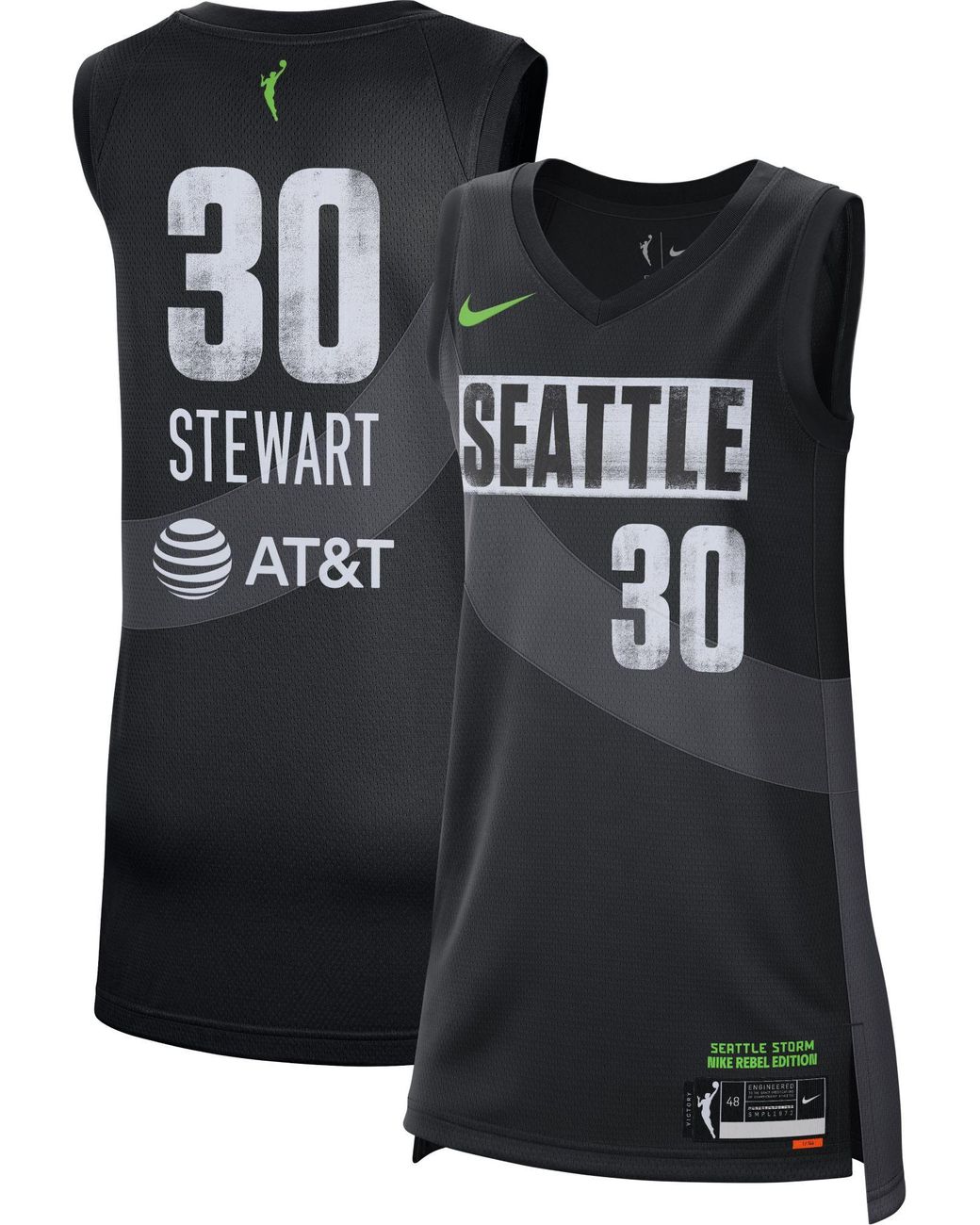 Nike Adult Seattle Storm Breanna Stewart Black Replica Rebel Jersey - Lyst