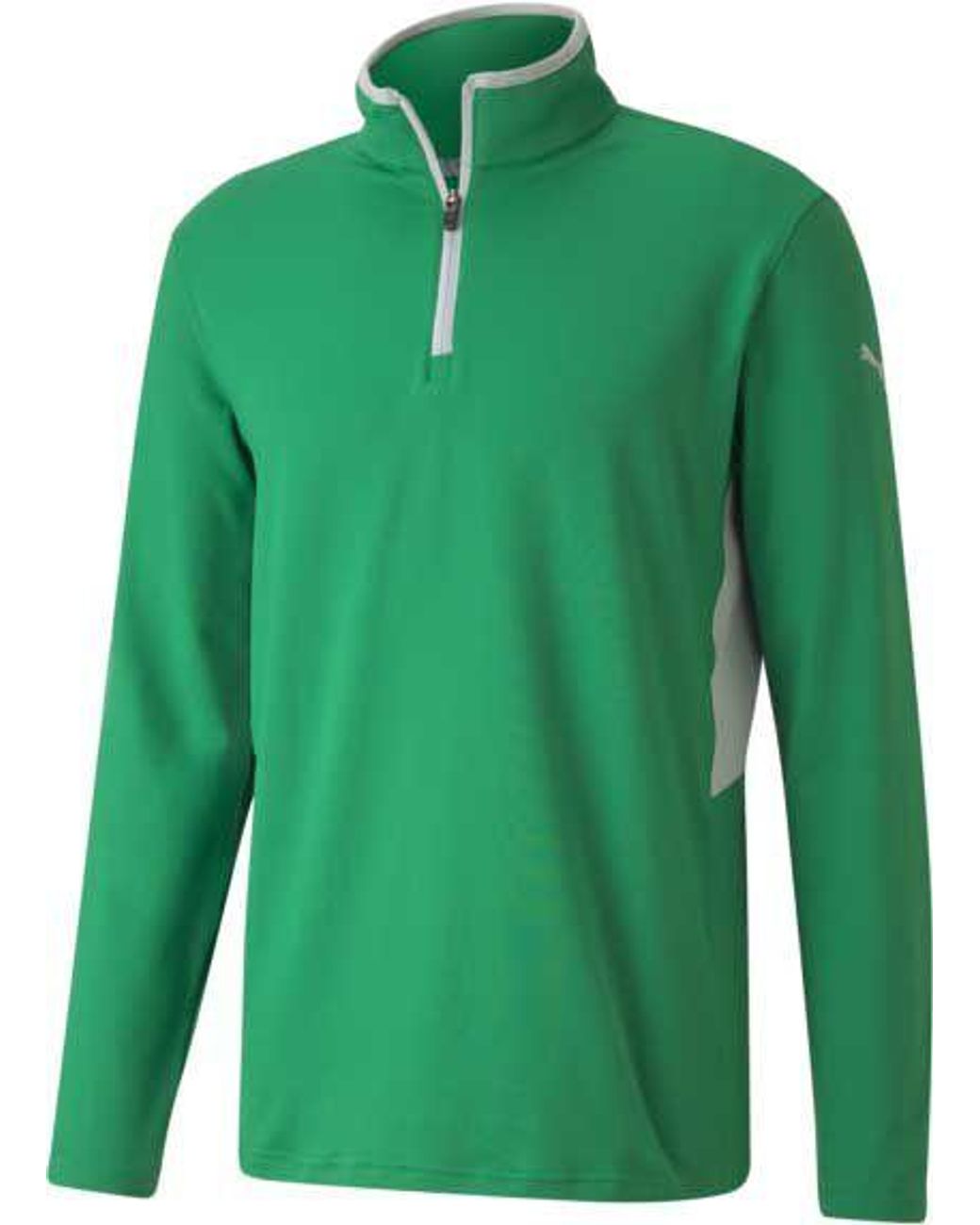 PUMA Rotation 1â4 Zip Golf Pullover in Green for Men - Lyst