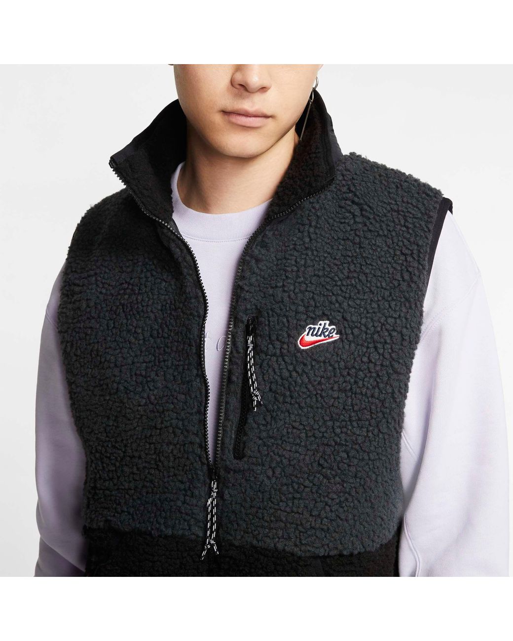 nike fleece vest