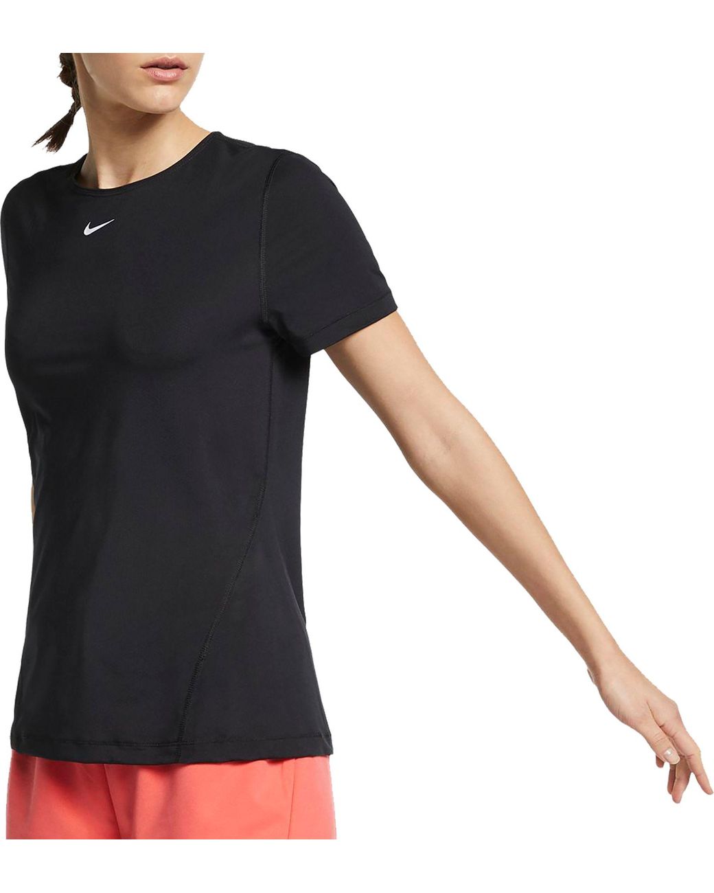 Nike Pro Mesh Training T-shirt in Black - Lyst