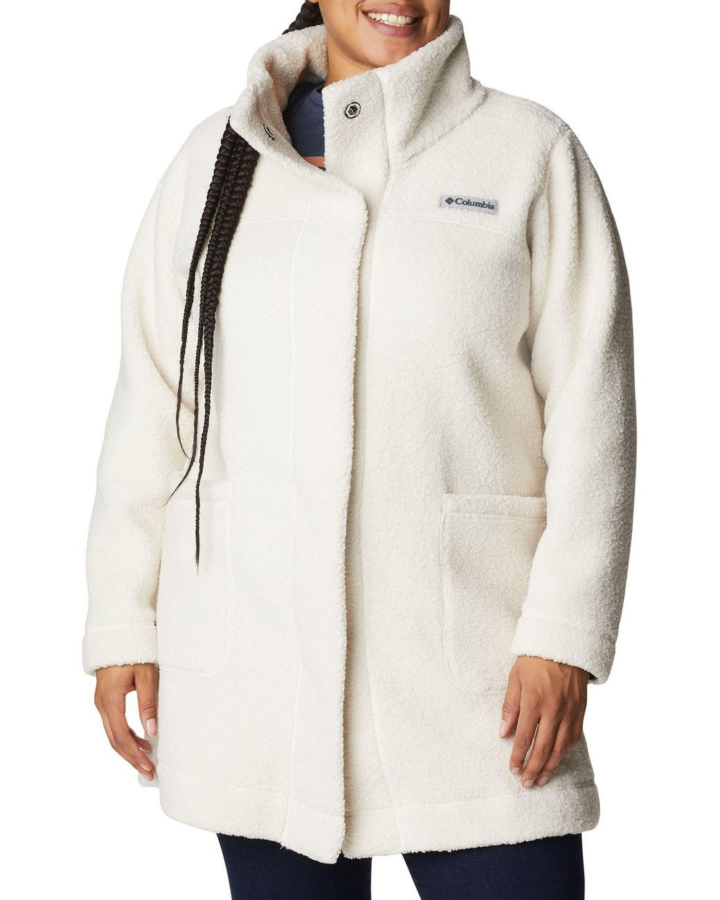 海外お取寄せ商品の通販なら コロンビア Columbia レディース ジャケット アウター Panorama Long Sherpa Jacket Chalk 特別配送 Spckotor Com