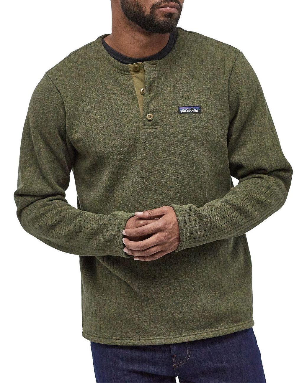 Patagonia Synthetic Better Sweater Henley Pullover Top in Green for Men