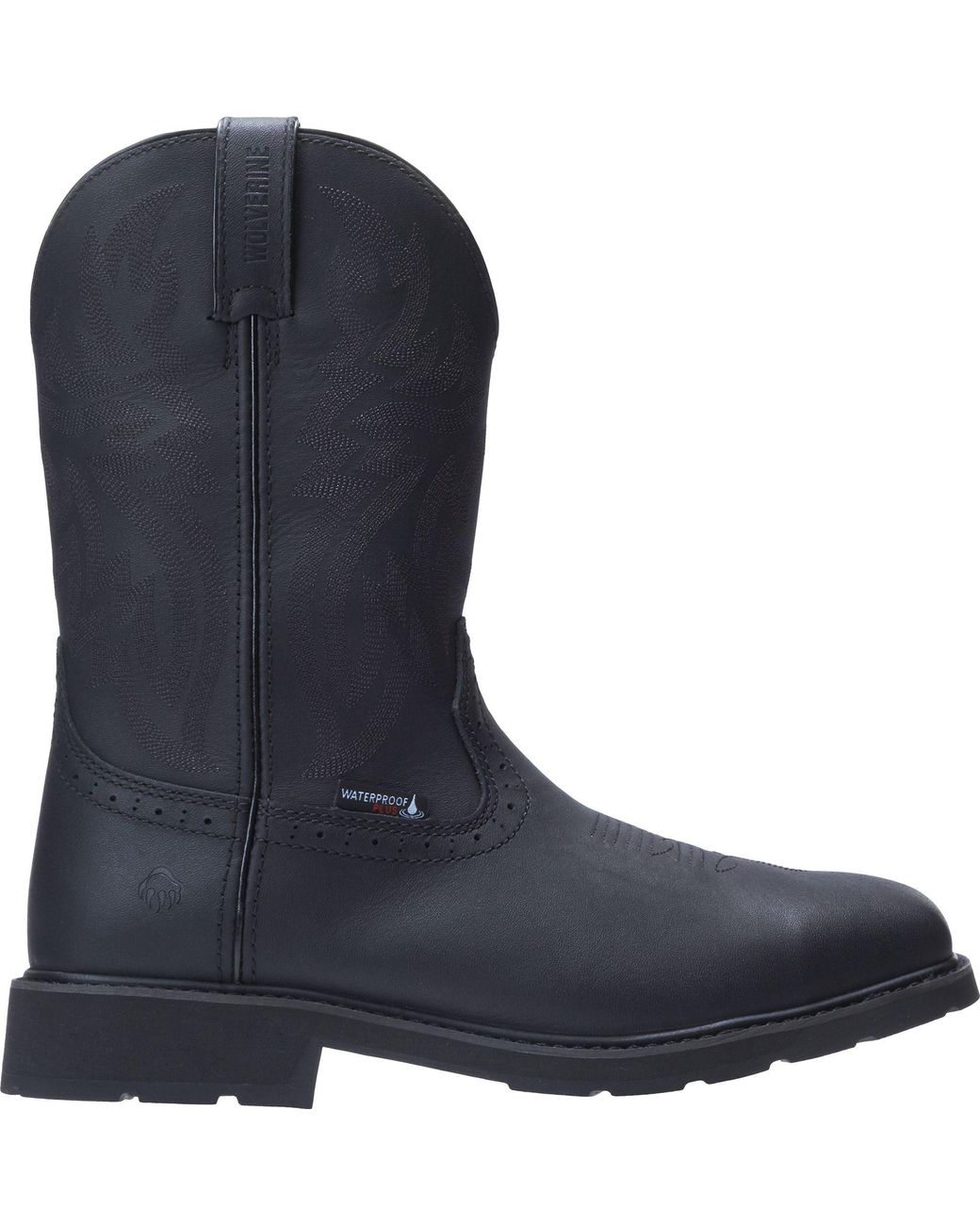 wolverine ranch king men's waterproof composite toe wellington work boots