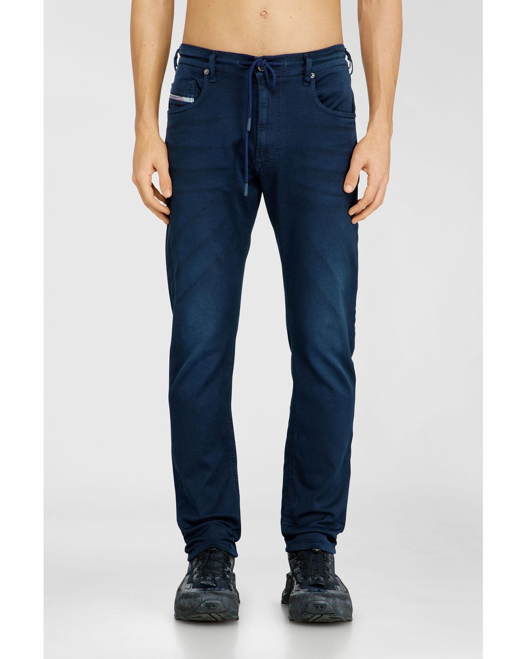 DIESEL Blue Regular Regular Waist 2032 D-Krooley Joggjeans, Colored, Zip Fly for men