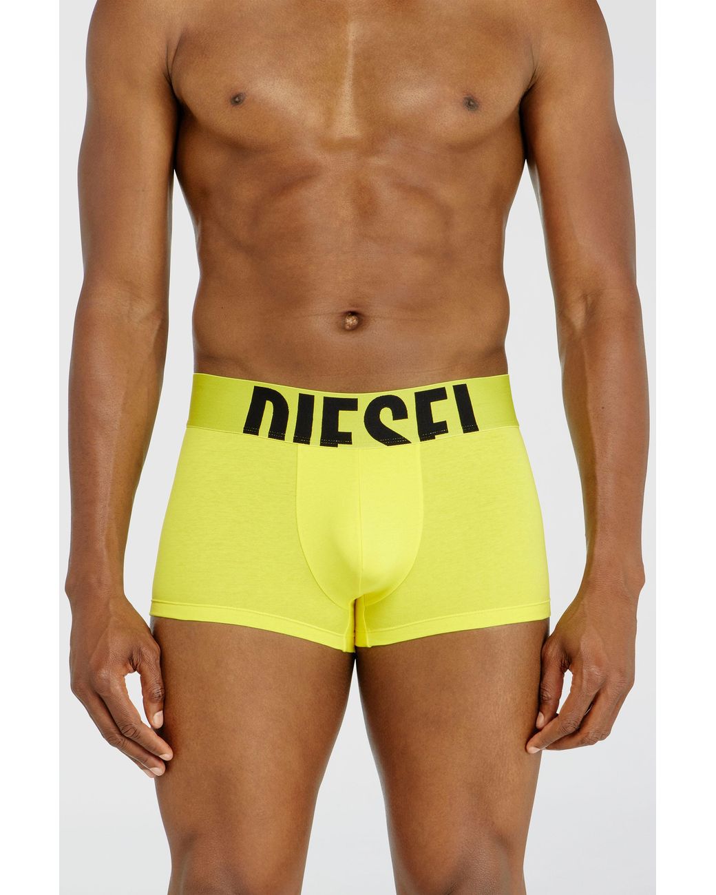 DIESEL Yellow Three-Pack Boxer Briefs for men