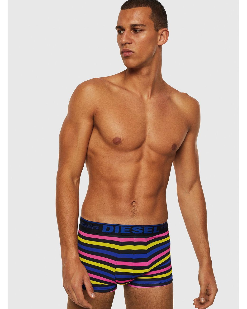 DIESEL Synthetic Boxer Briefs With Multicolour Stripes for Men Lyst