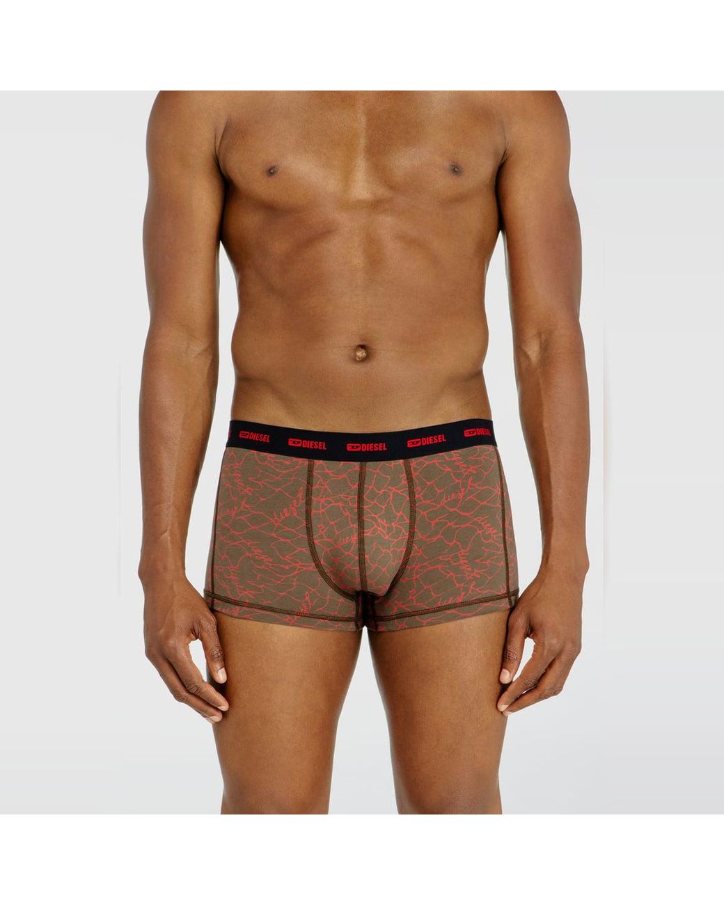 DIESEL Blue Three-Pack Of Trunks With Graphic Motif for men