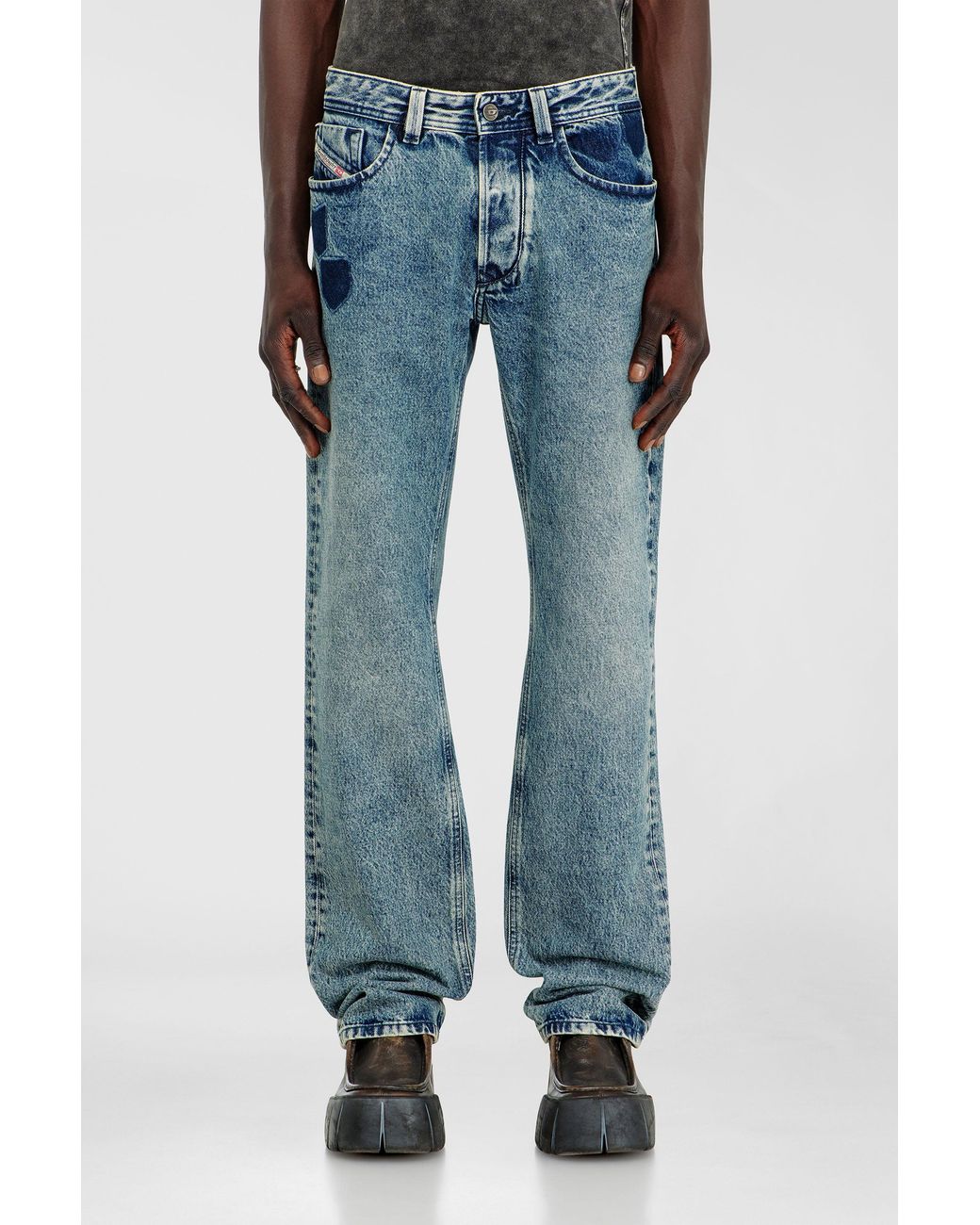 DIESEL Blue Regular Jeans Low Waist 1985 Larkee, Medium, Button Fly for men