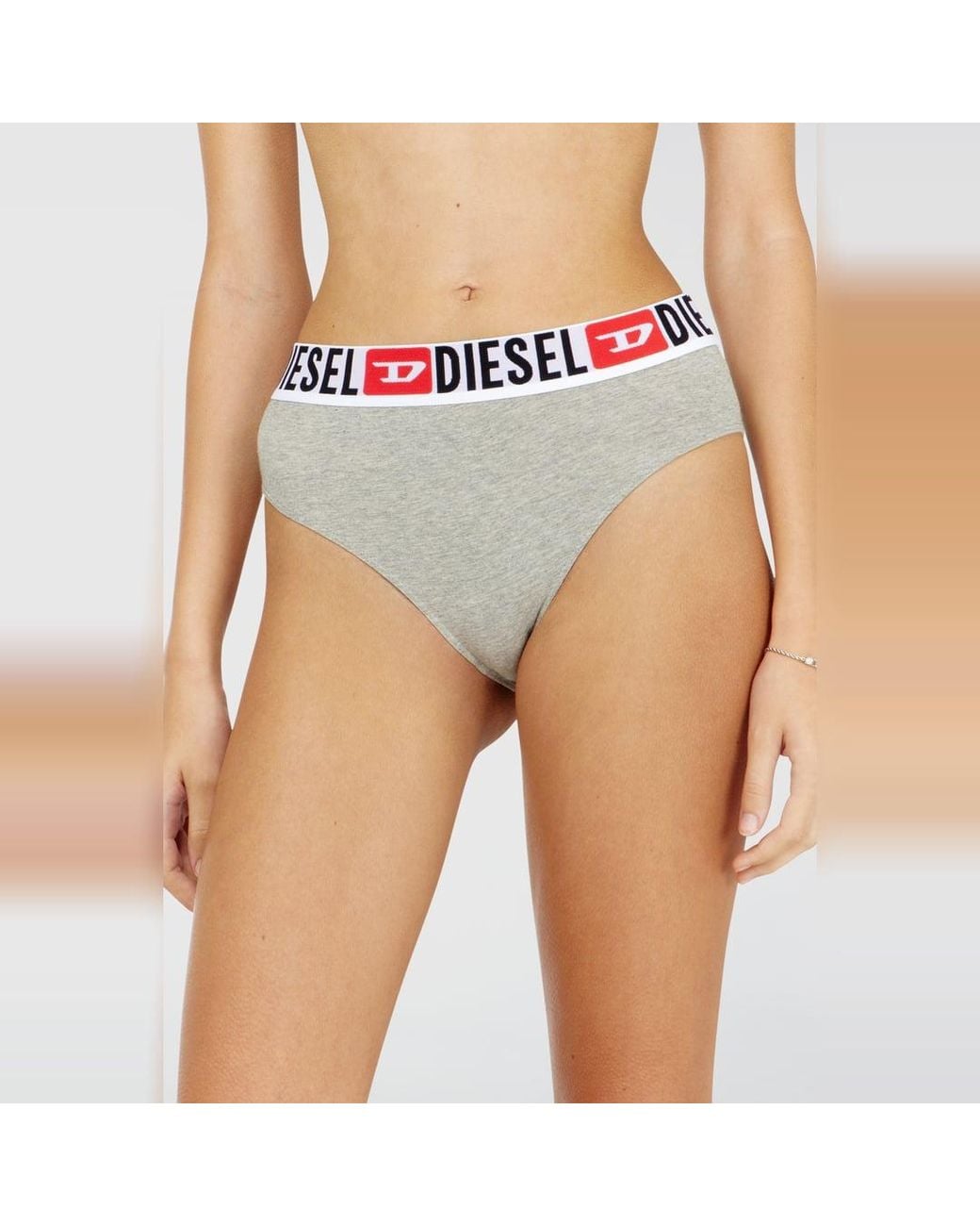 DIESEL Multicolor Three-Pack Briefs With Maxi-Logo Waist