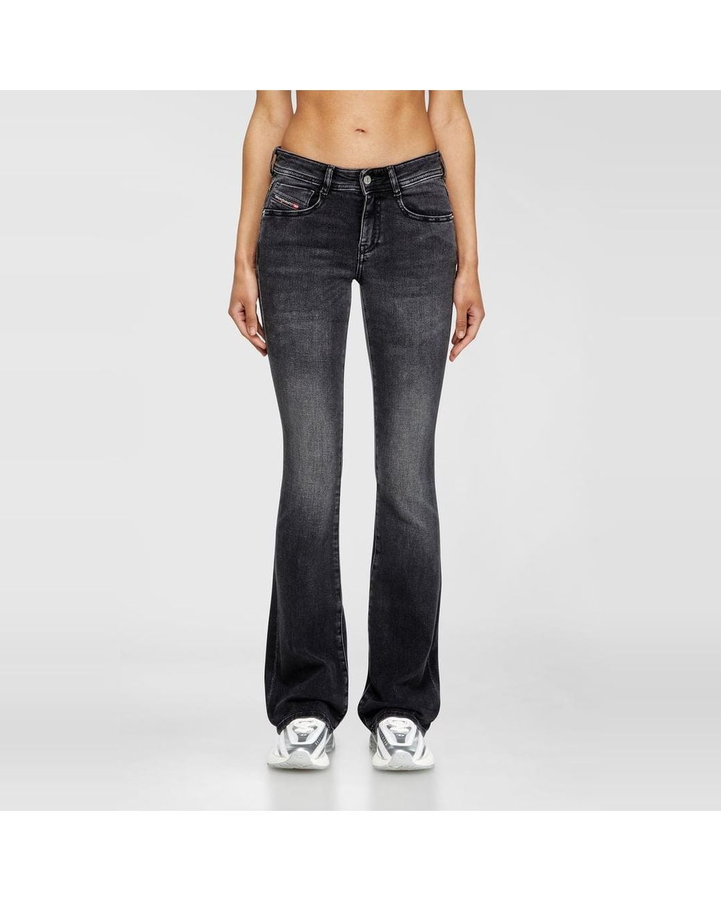 DIESEL Blue Bootcut Jeans Low Waist 1969 D-Ebbey, /Dark, Zip Fly