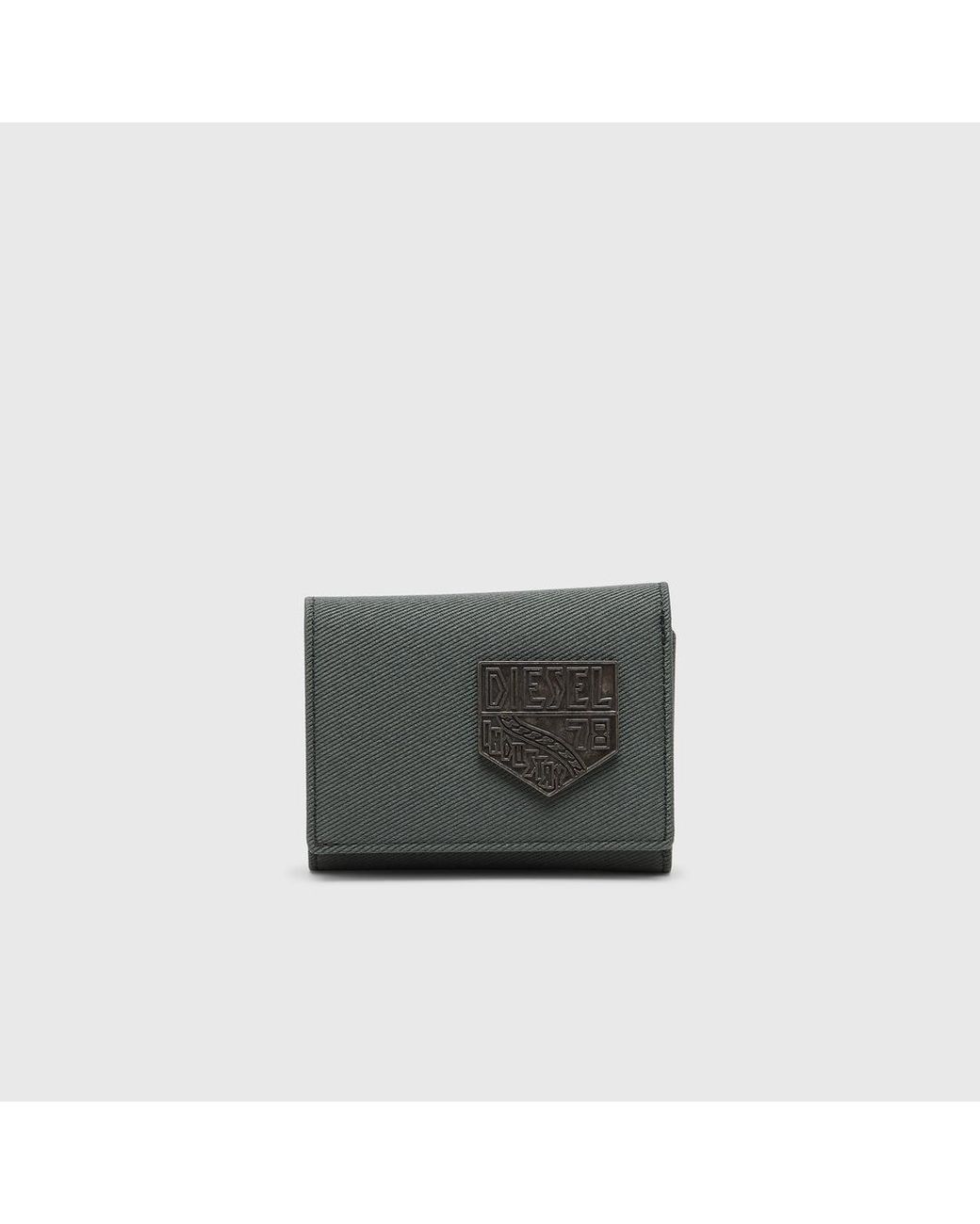 DIESEL Münztasche Mit Geprägtem Patch in Gray für Herren