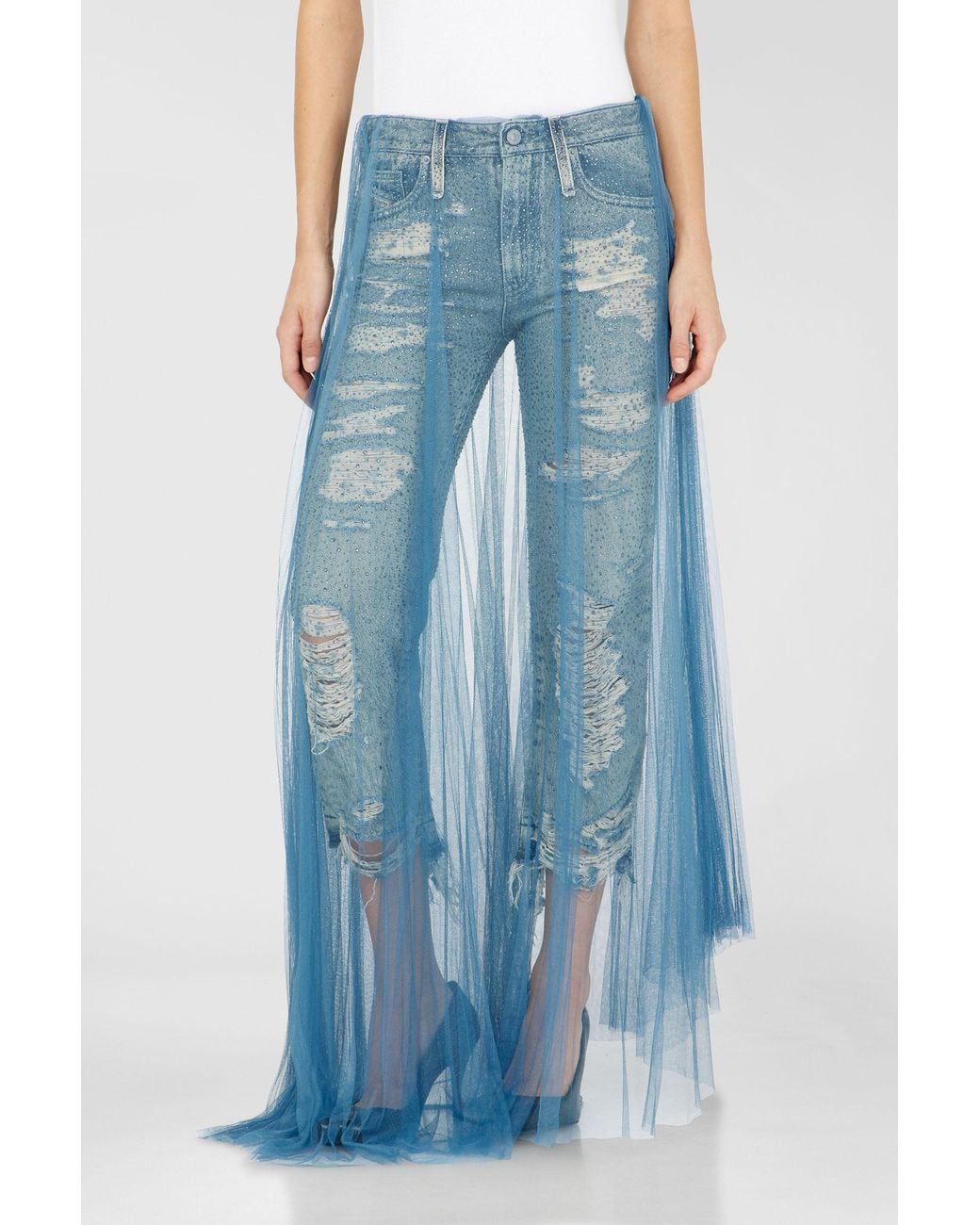 DIESEL Blue Regular Jeans Regular Waist D-Aisi, Medium, Zip Fly
