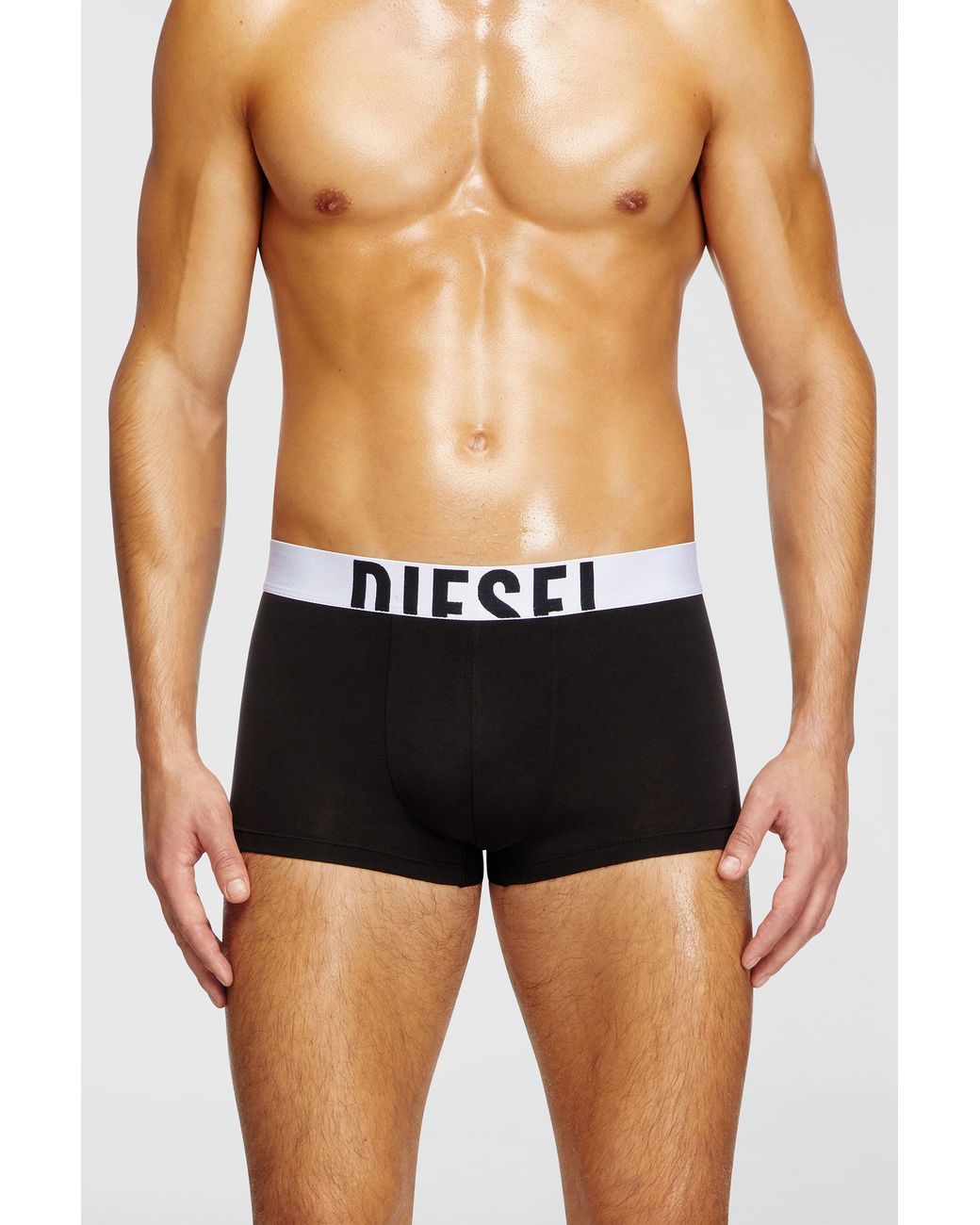 DIESEL Blue Three-Pack Boxer Briefs for men
