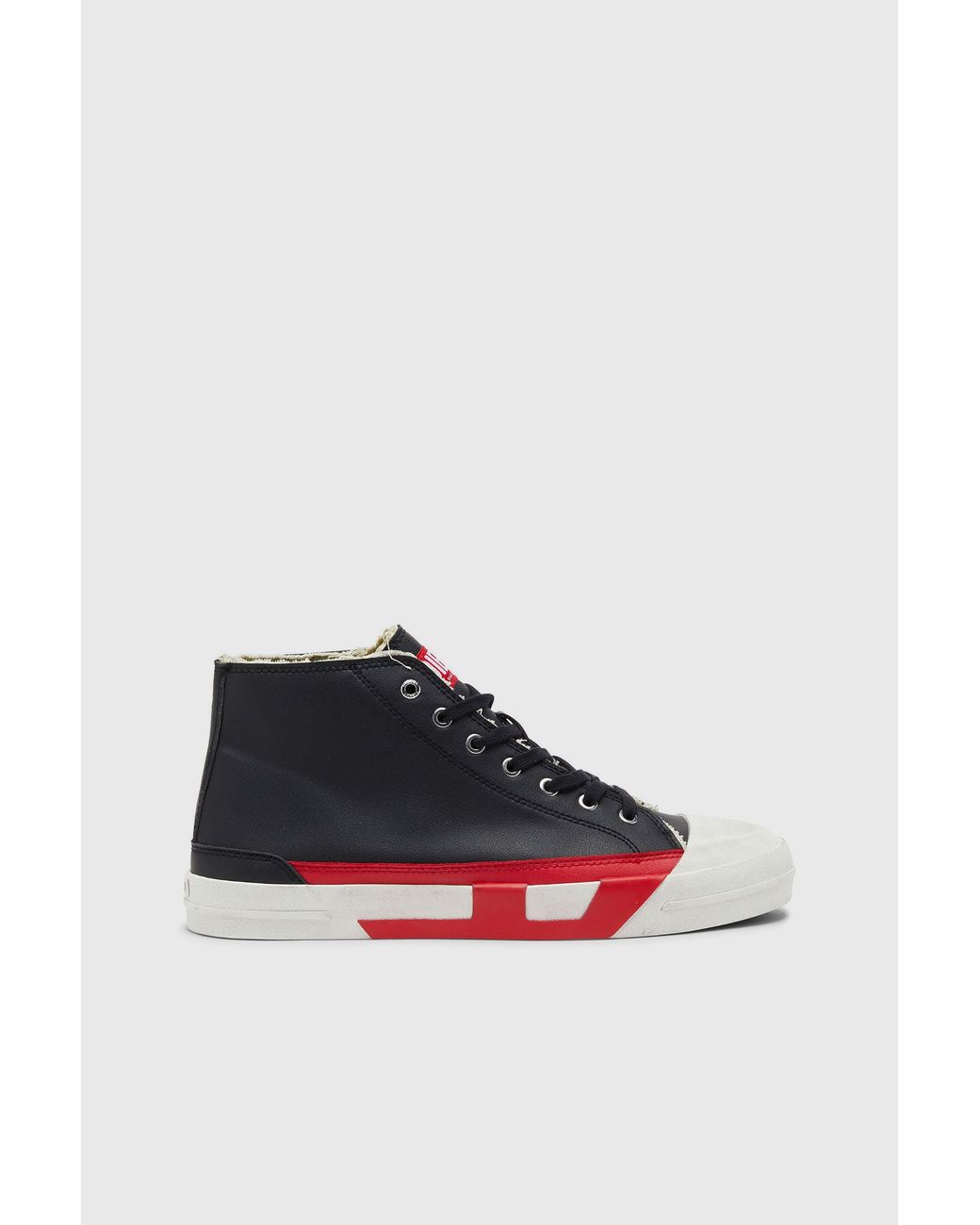 DIESEL Black S-D-Verse Vulcanized Shoes With D Logo for men