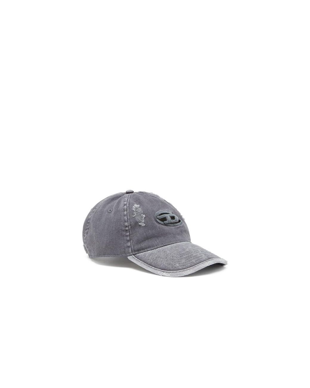 DIESEL Gray Baseball Cap for men