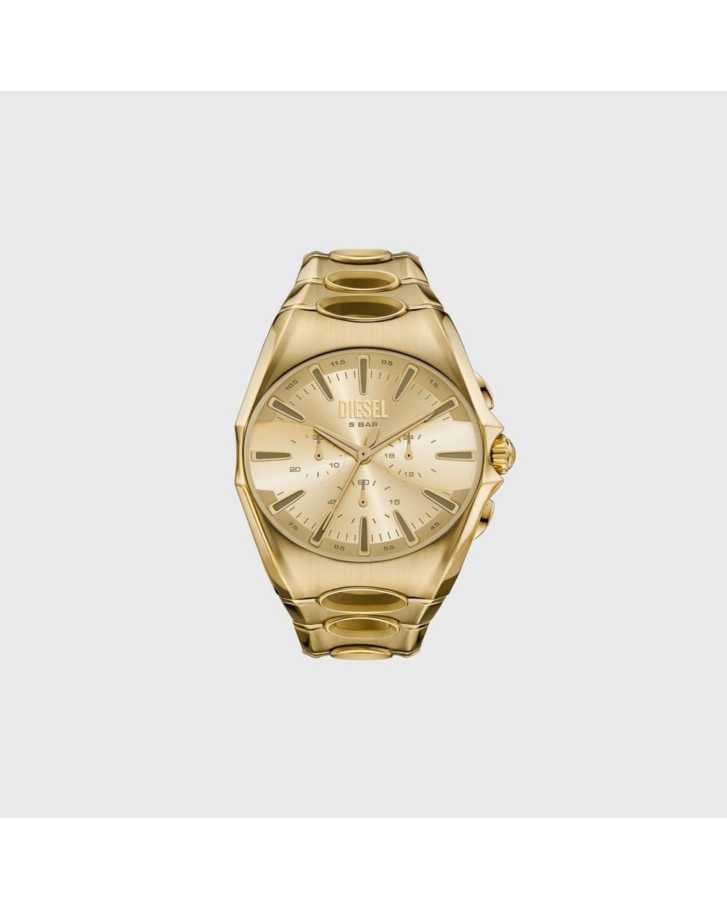 DIESEL Metallic D-Curve-Tone Stainless Steel Watch for men