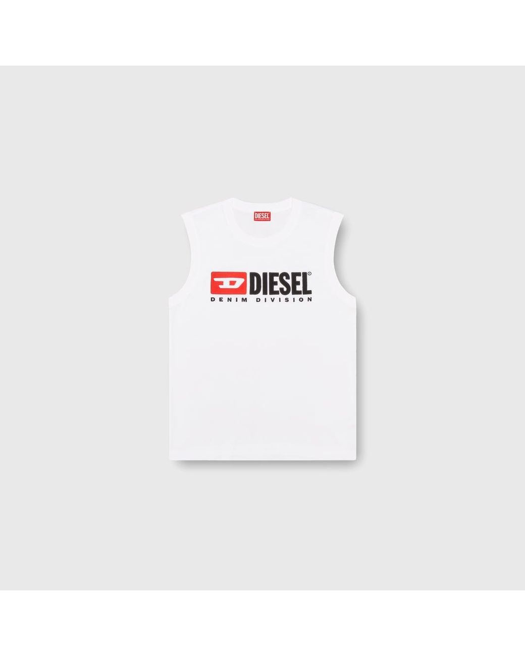 DIESEL White T-Isco-Div for men