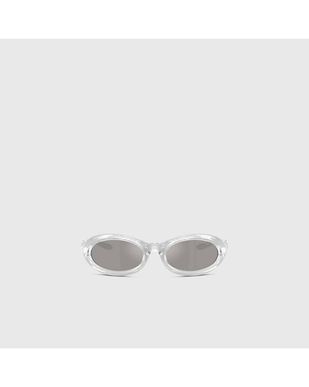 DIESEL White Oval Sunglasses