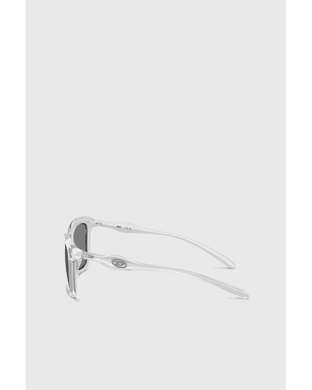 DIESEL Gray Eckige Sonnenbrille