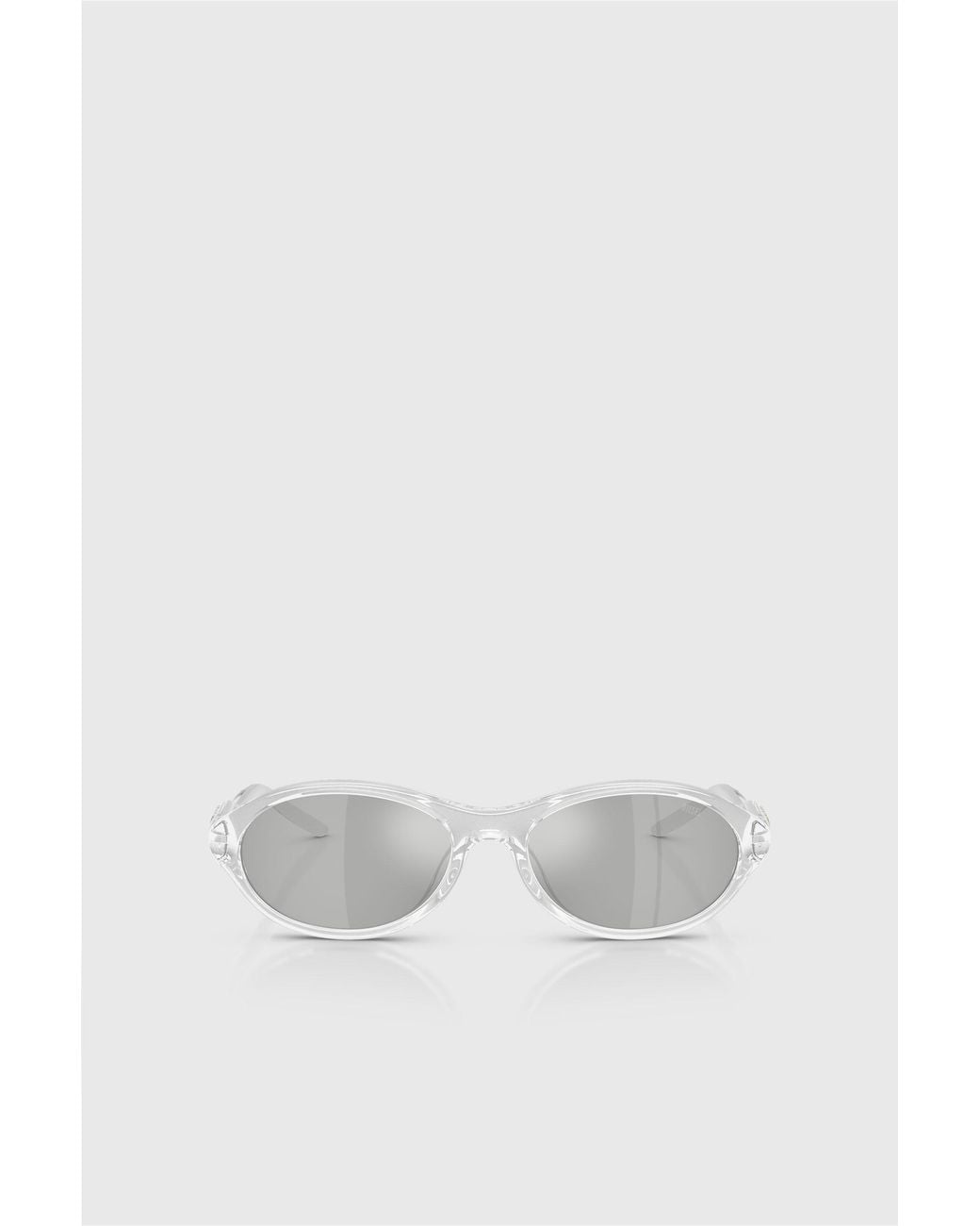 DIESEL White Oval Sunglasses