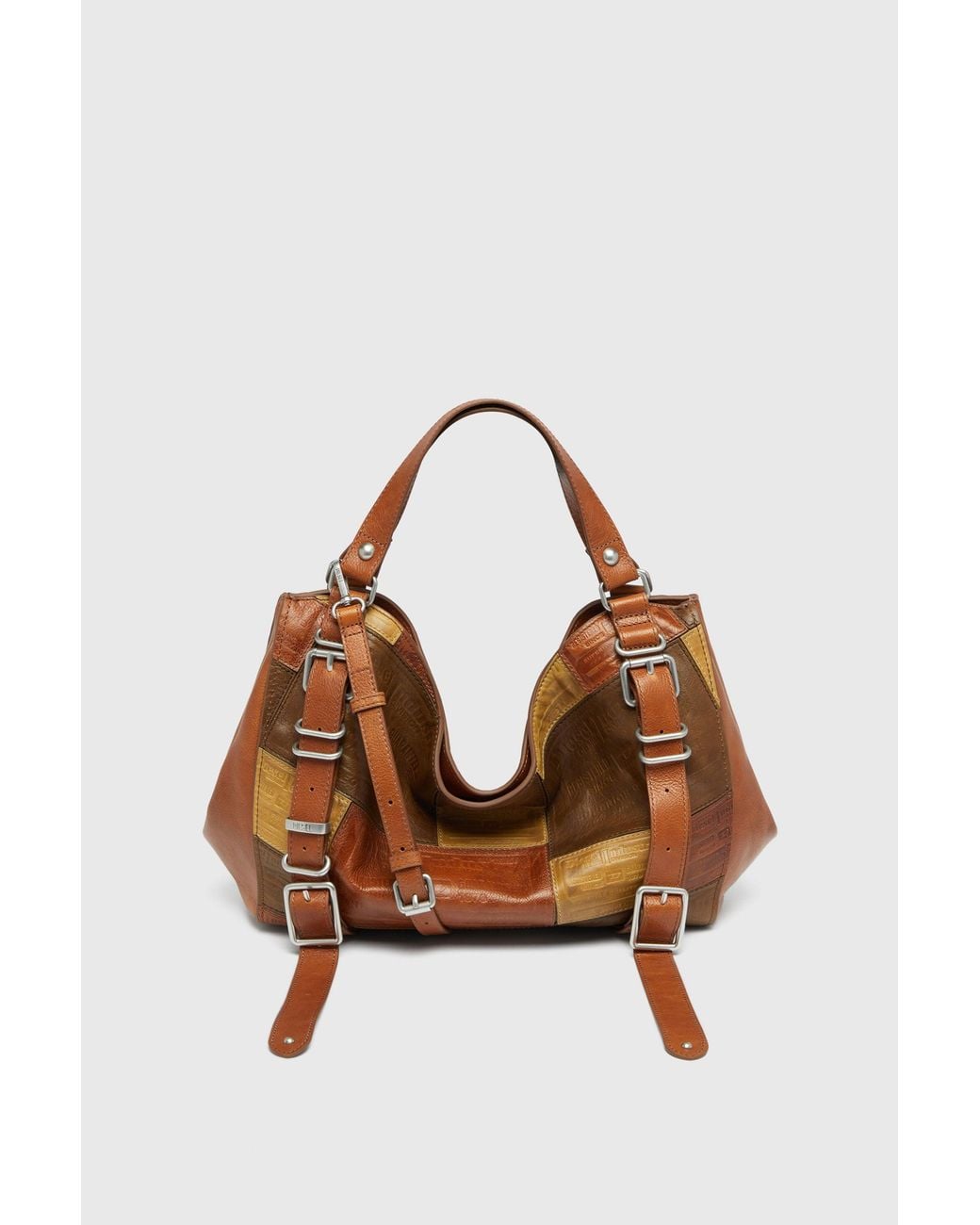 DIESEL Brown D-One-Medium Top-Handle Bag