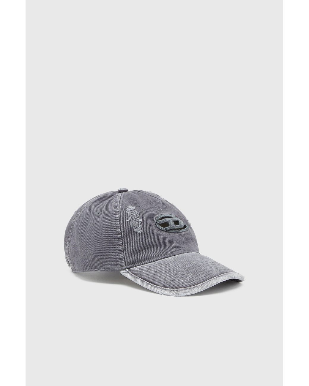 DIESEL Gray Baseball Cap for men