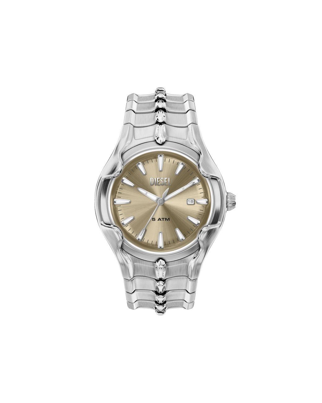 DIESEL White Vert Stainless Steel Watch for men