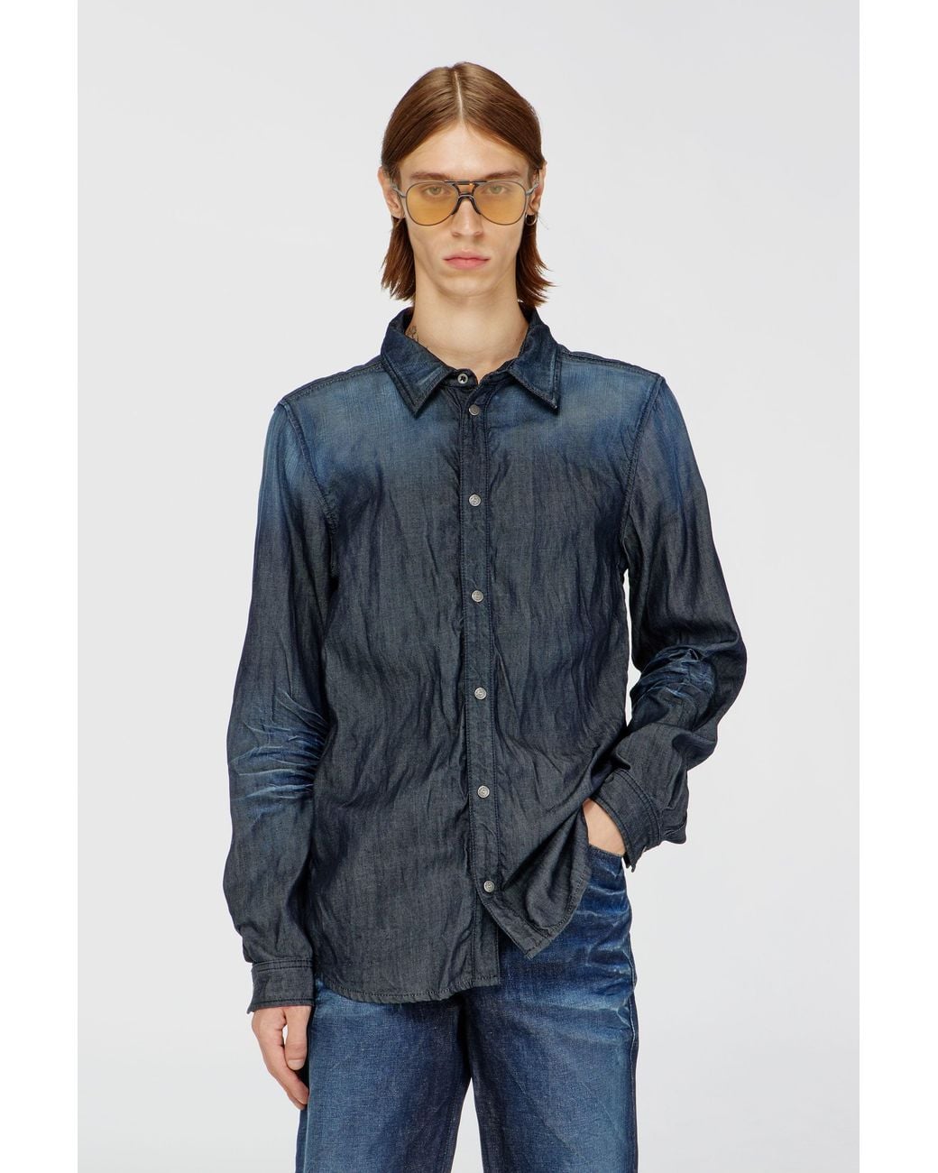 DIESEL Blue Shirt for men