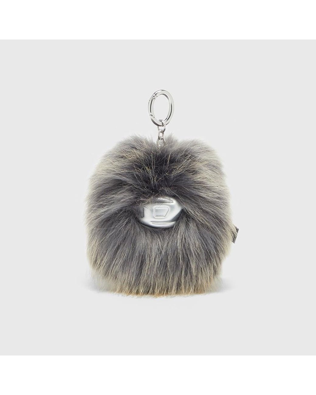 DIESEL Gray Furry Charm With Pendant