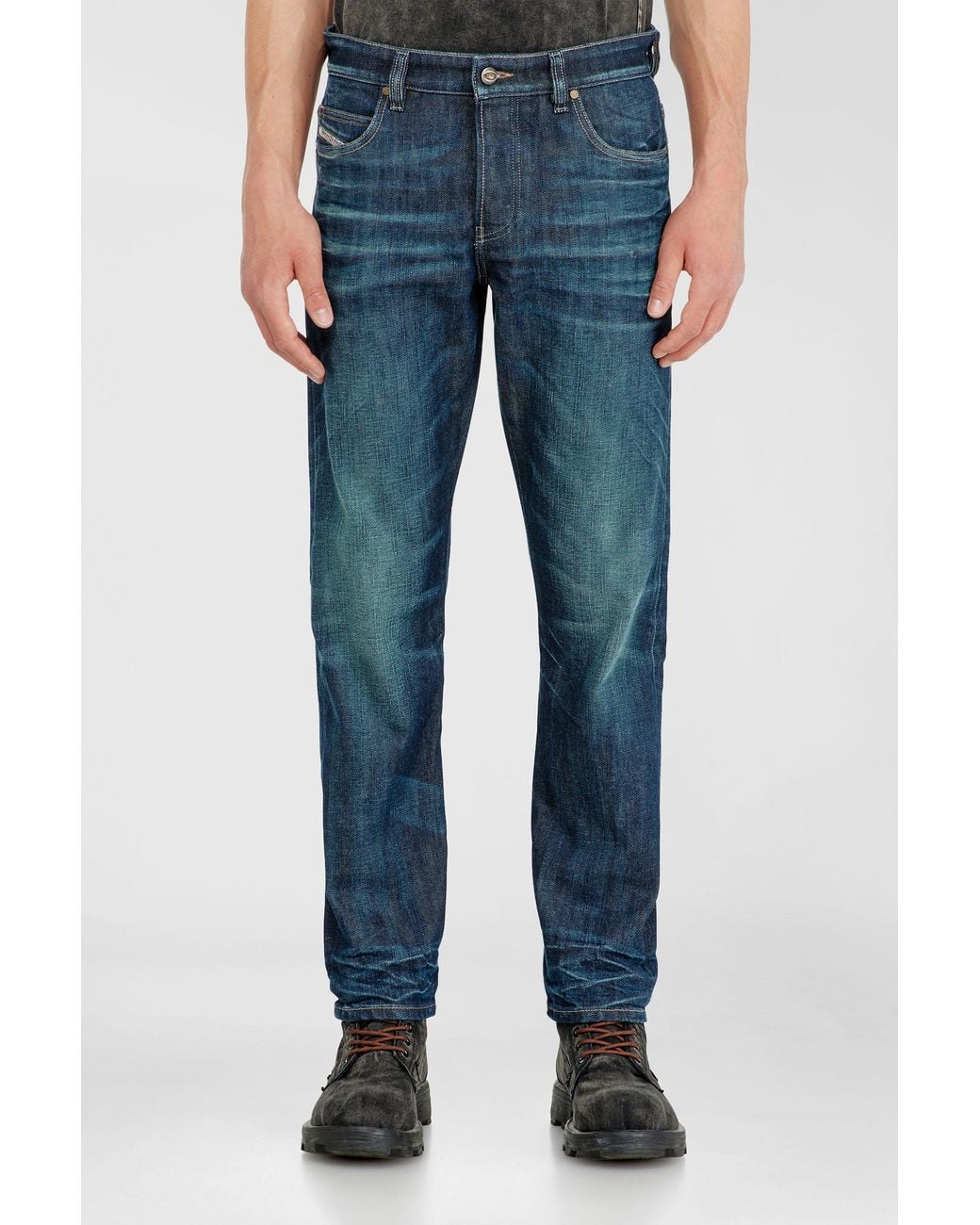 DIESEL Blue Slim Jeans Regular Waist 1993 D-Vyl, Button Fly for men