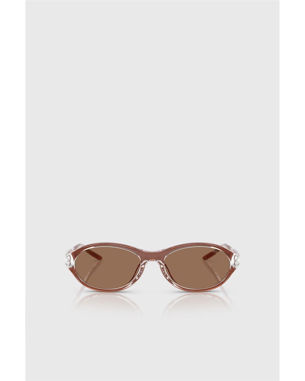 DIESEL Brown Oval Sunglasses