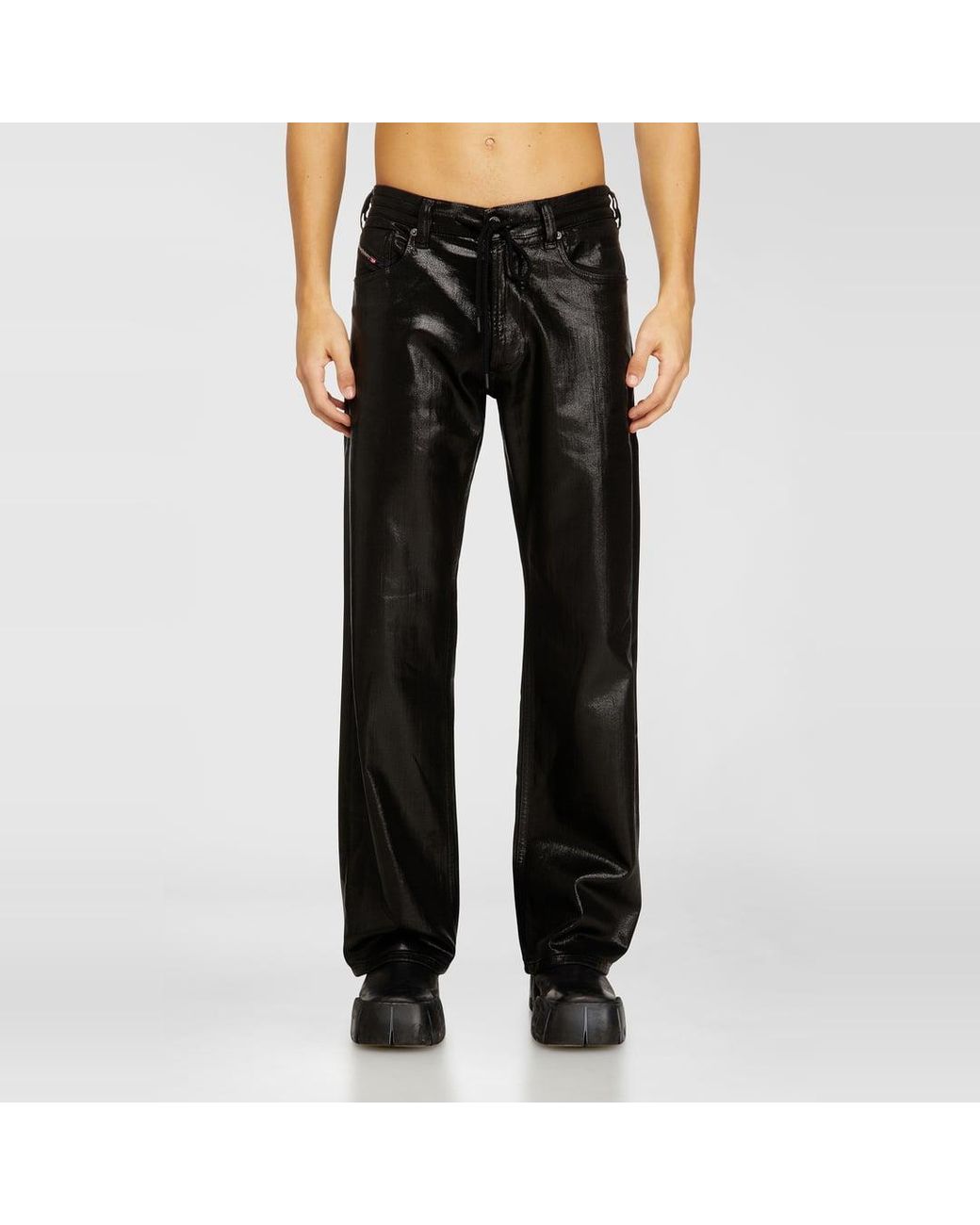 DIESEL Black Relaxed Regular Waist 2080 D-Reel Joggjeans, /Dark, Zip Fly for men