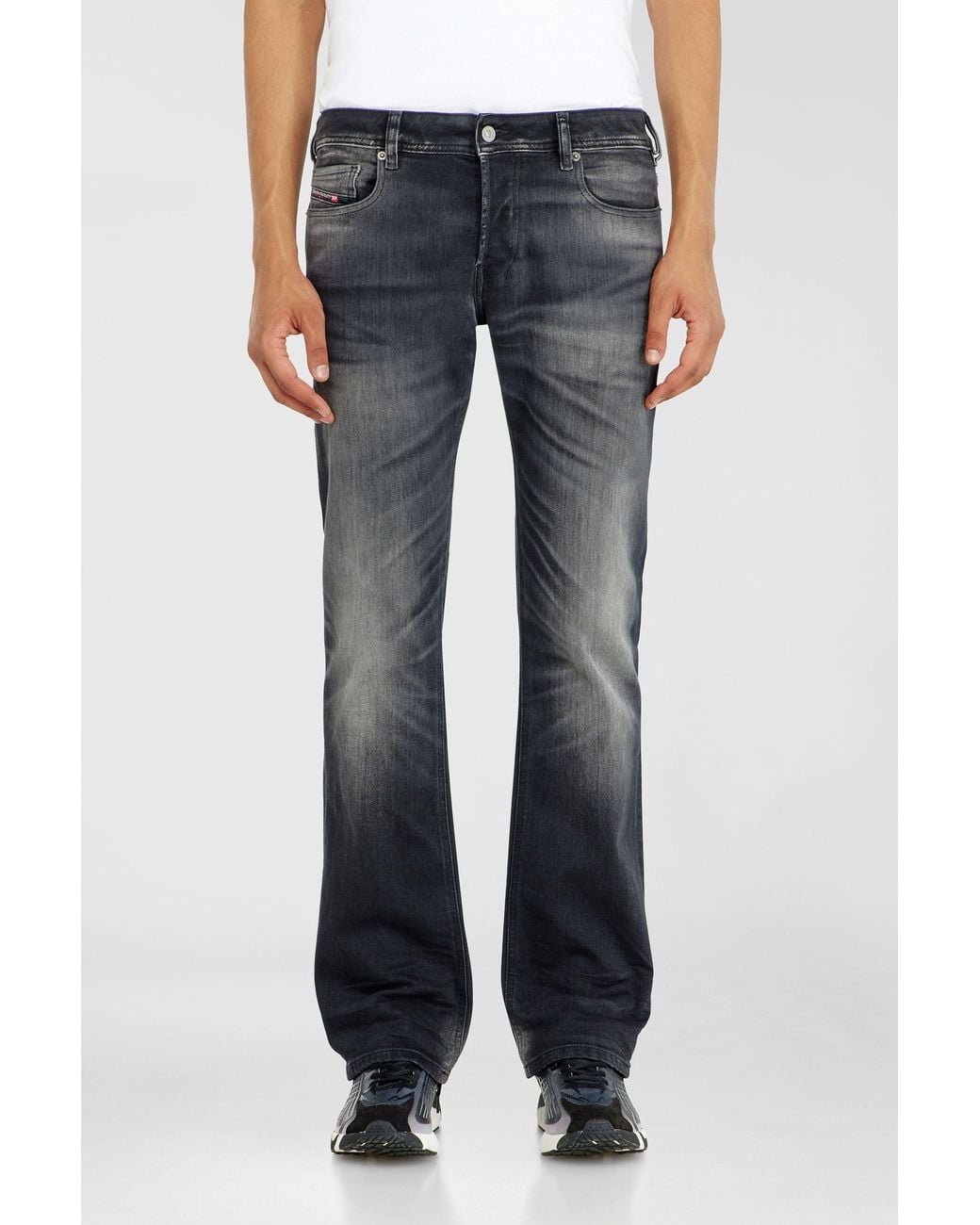 DIESEL Blue Bootcut Jeans Low Waist 2007 Zatiny, /Dark, Button Fly for men