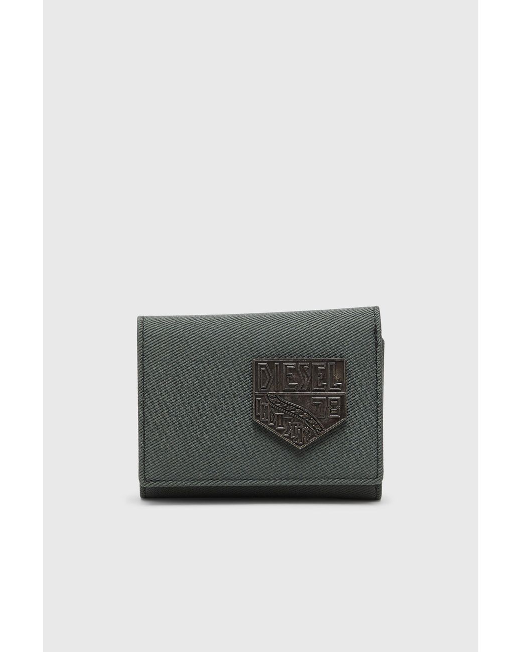 DIESEL Münztasche Mit Geprägtem Patch in Gray für Herren