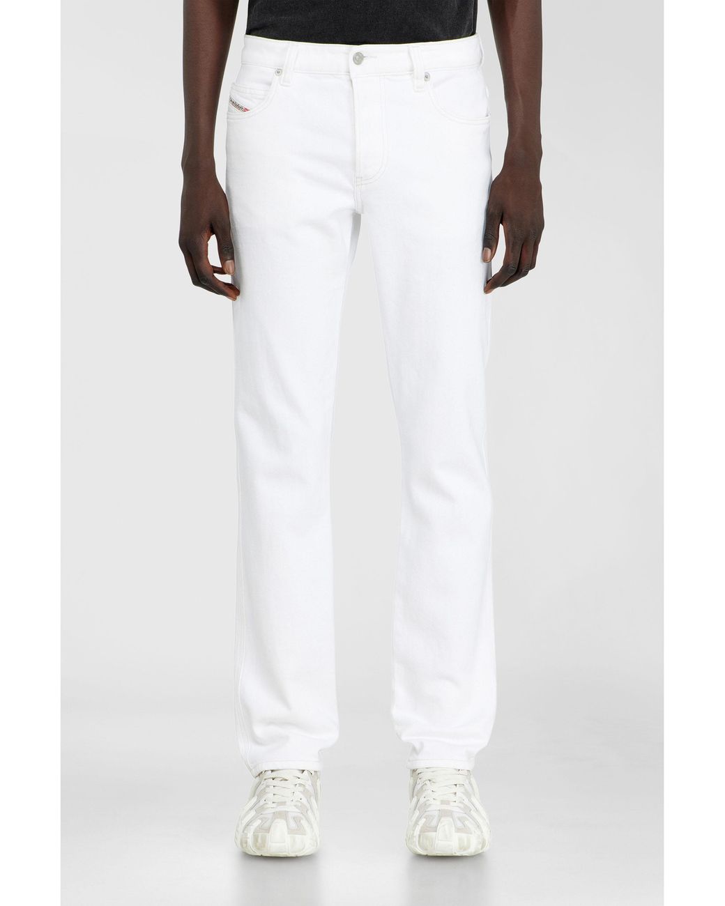 DIESEL White Slim Jeans Regular Waist 1993 D-Vyl, Button Fly for men