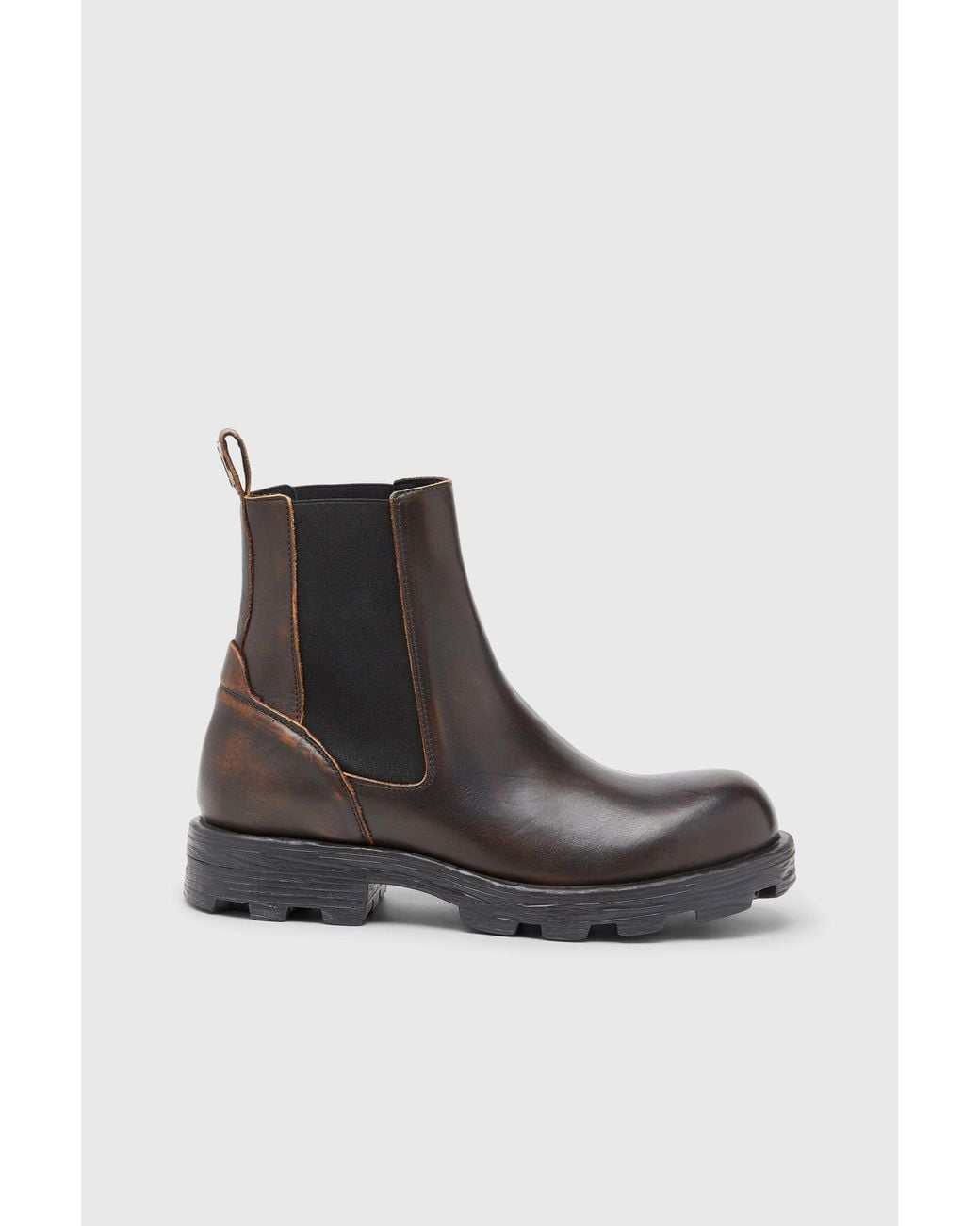 DIESEL Brown D-Hammer-Chelsea Boots for men
