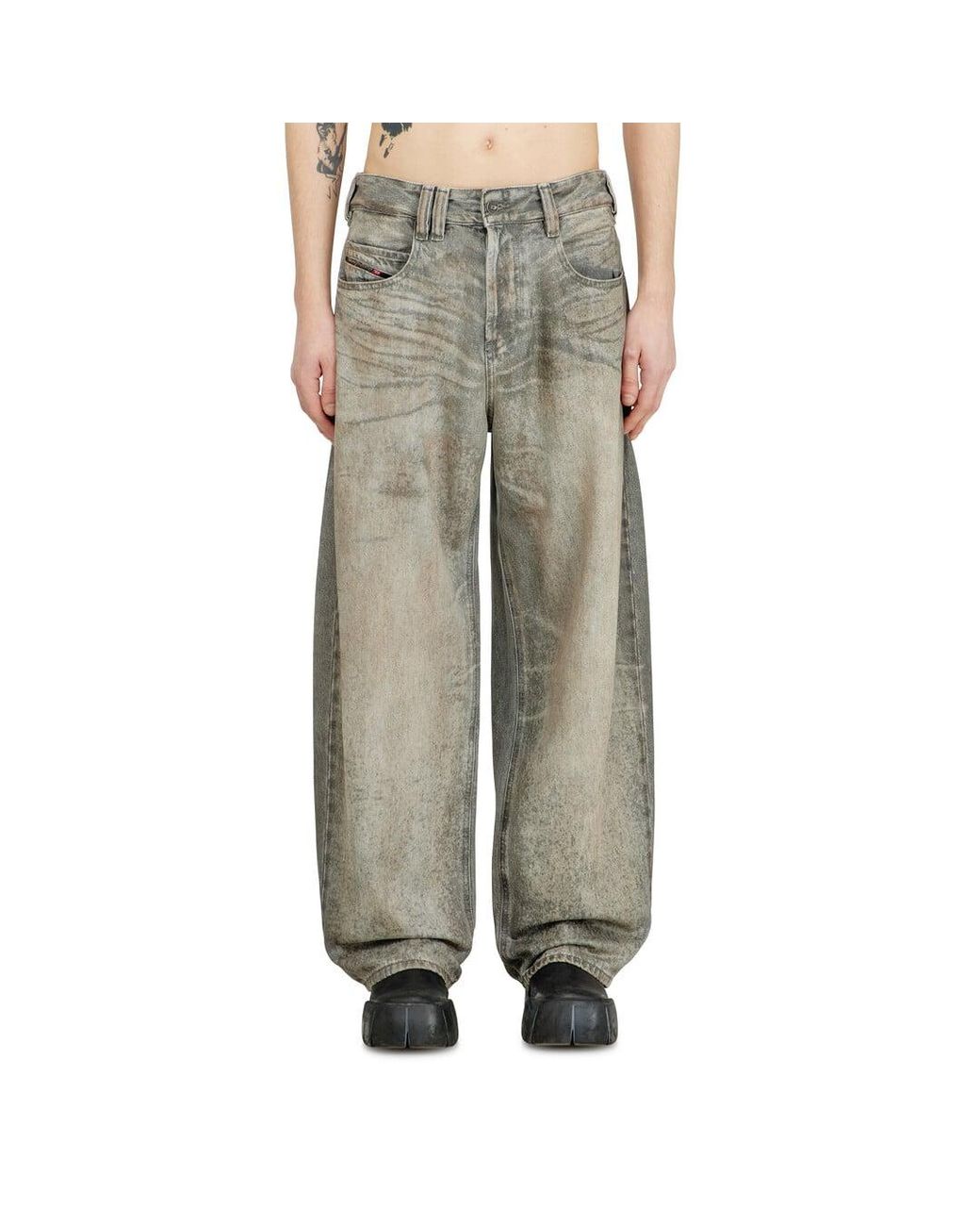 DIESEL Multicolor Relaxed Jeans Regular Waist 1997 D-Enim-M, Button Fly