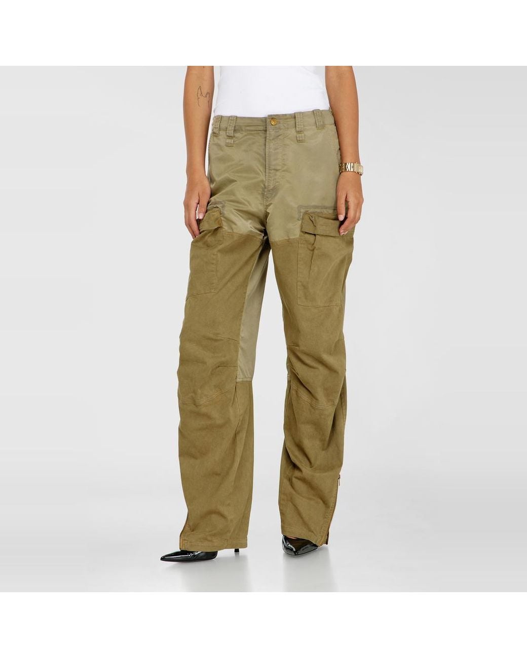 DIESEL Green Cargo Pants
