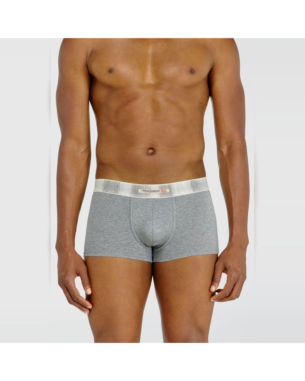 DIESEL Blue Three-Pack Of Stretch Cotton Boxer Briefs With Satin Waistband for men