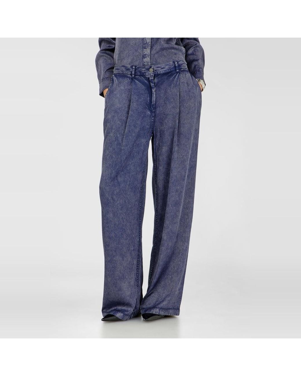 DIESEL Blue Wide-Leg Pants