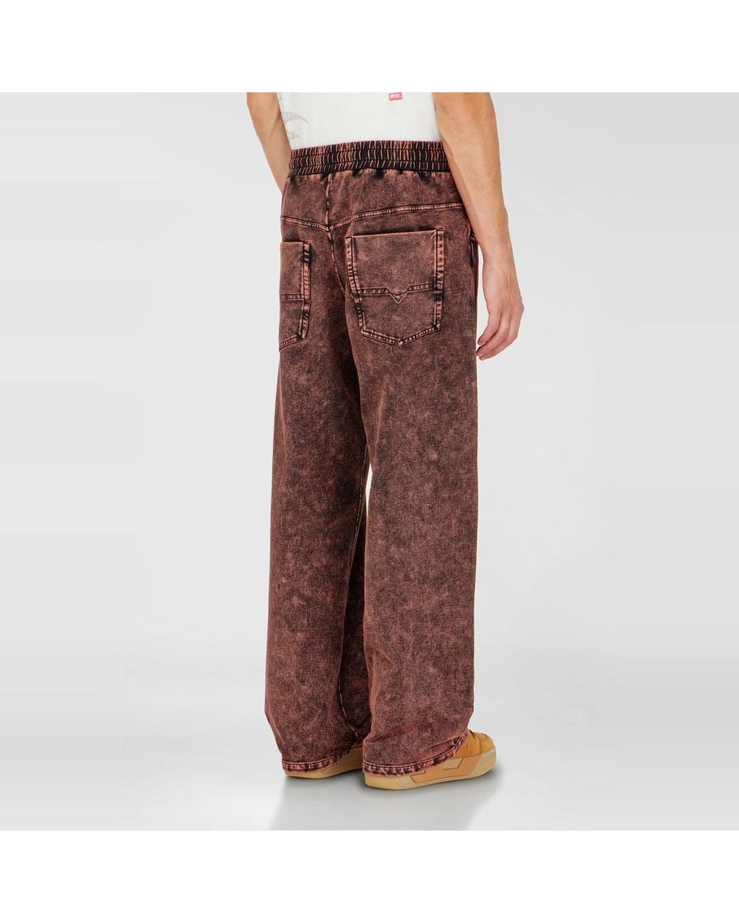 DIESEL Sweatpants Mit Denim-Effekt in Red für Herren